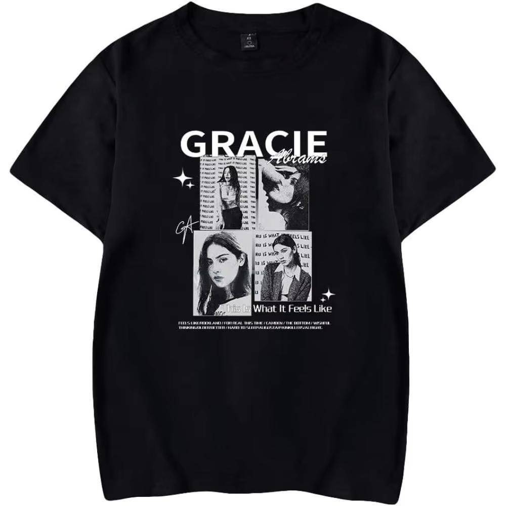 Gracie Abrams Kortärmad T-shirt Merch Unisex Mode Topp Herr Sommar 100% Bomull Rund Hals Tryckt T Kortärmad Topp cm