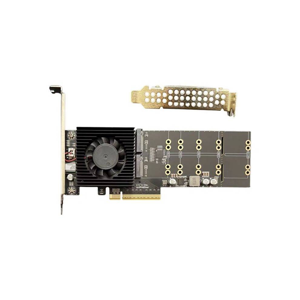 PCle Expansion Card PLX88024 Pcie 4.0 X8 to NVME 4-Bit M.2 Hard Disk Drive-Free Split-Free Pcie 4.0 Nvme Expansion Card