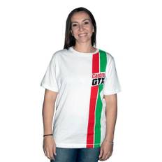 Castrol Unisex Adult Classic GTX Stripe Logo T-Shirt S vit