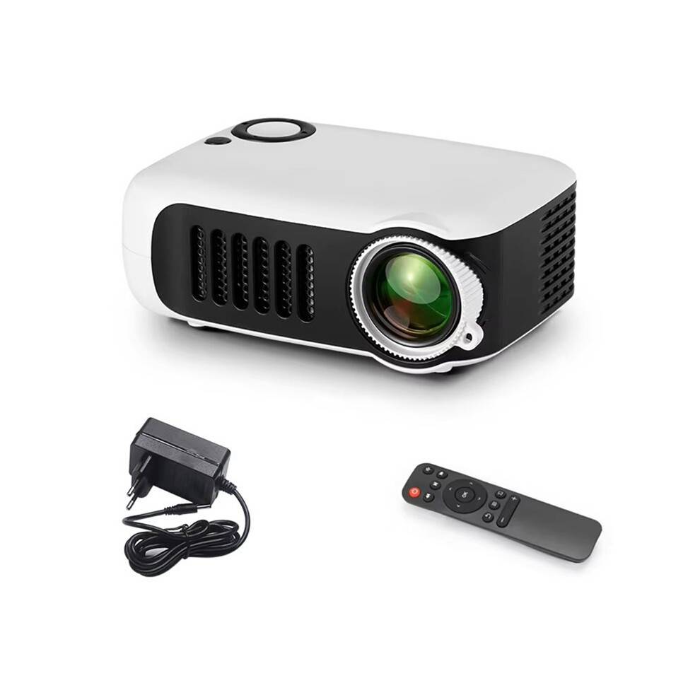 Projector Portable Home Cinema 3D LED Video Projector 4K 1080P Gaming Laser Beamer with HD Port for TV Box EU Plug
