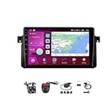 Android Double Din bilstereo 9 tums pekskärm Bilradio Biltillbehör Multimedia Rattstyrning med Navigation Plug And Play För BMW E46 M3 318/320/325/330/335 1998-2006(M300S 4G+WIFI 3G+32G)