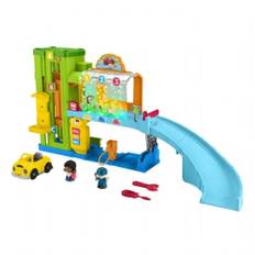 Little People Light-Up Learning Garage Fisher Price Playset HRB35