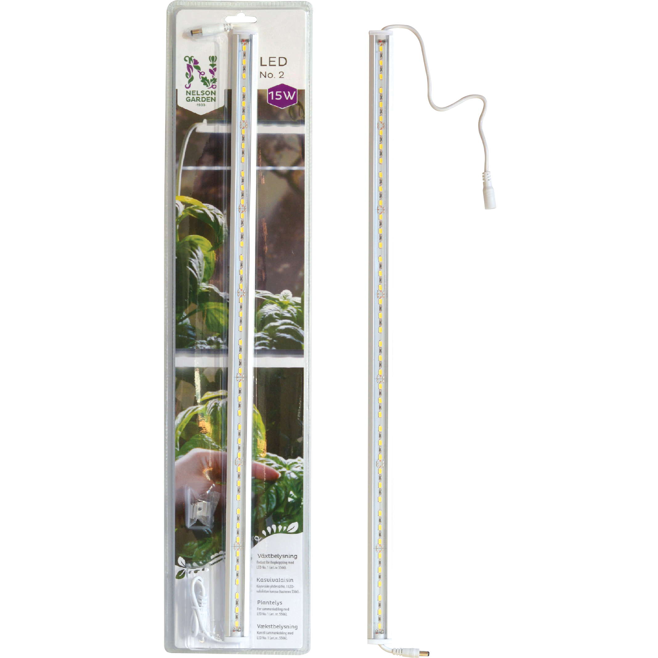 Växtbelysning LED No.2 60cm 15W utan adapter