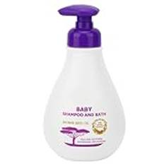 300 Ml Baby Cleansing Gel Schampo Kroppstvätt, Soft Nourish Soap för Spädbarn, vuxna. Mild Rengöring Lämplig för ömtålig Hud, Ren Vård, återfuktande och (Schampo och Body Wash)