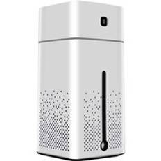 1000ml luftfuktare ultraljud usb diffusor arom eterisk olja ledde nattljus dimma luftfuktare - Vit