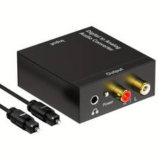 TEMU 192khz Dac Digital To Audio Converter With Input, Usb Power, And Rca Output - Ideal For Ps4, , And Home Theater Systems, Home Theater Component