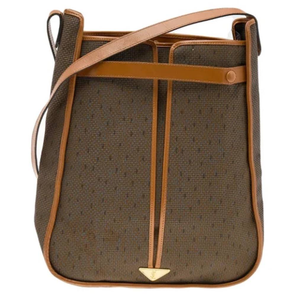 Yves Saint Laurent Vintage Pre-owned Coated canvas skuldertasker - Vintage - Dame - Brun - ONE SIZE - Uld