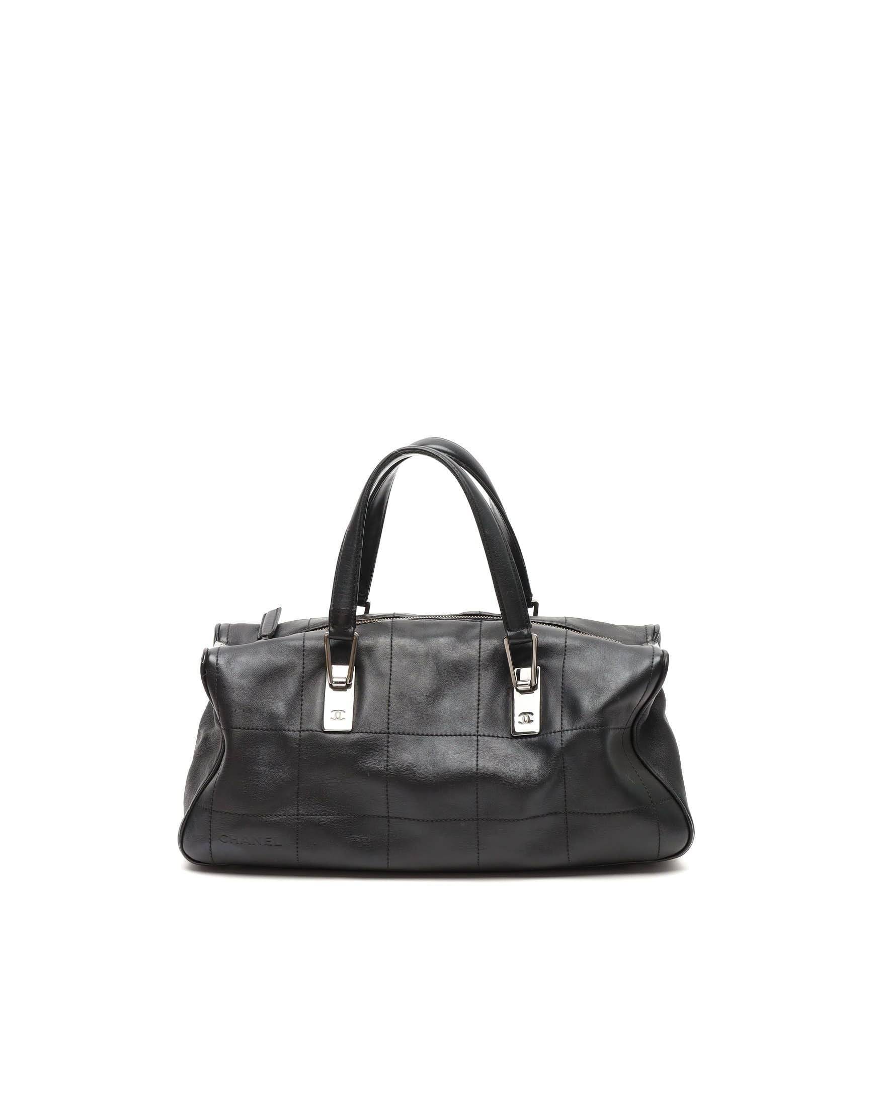 Chanel Choco Bar Mini Boston Bag - Black - One Size