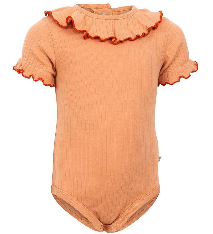 Minimalisma Body k/ä - Rib - Nynnande - Peach - Minimalisma - 1½ år (86) - Body K/Ä