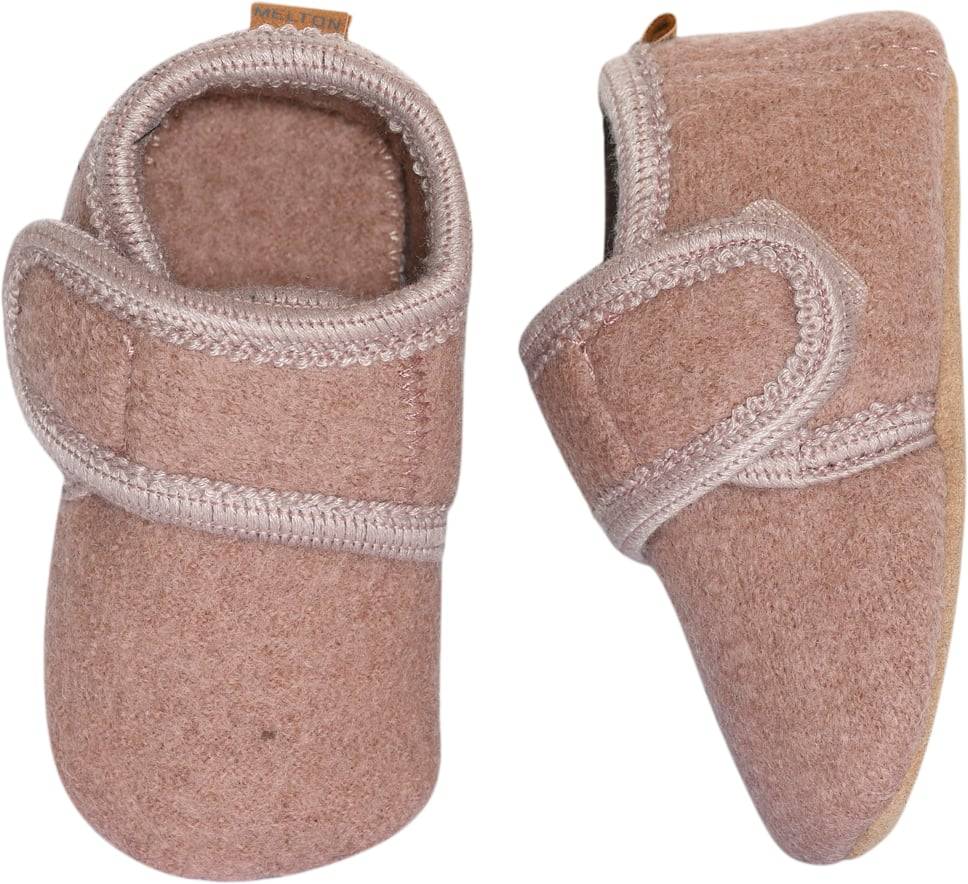 Melton Classic Wool Slippers Rosa Hjemmesko Str 23/24 - Uld hos Magasin.