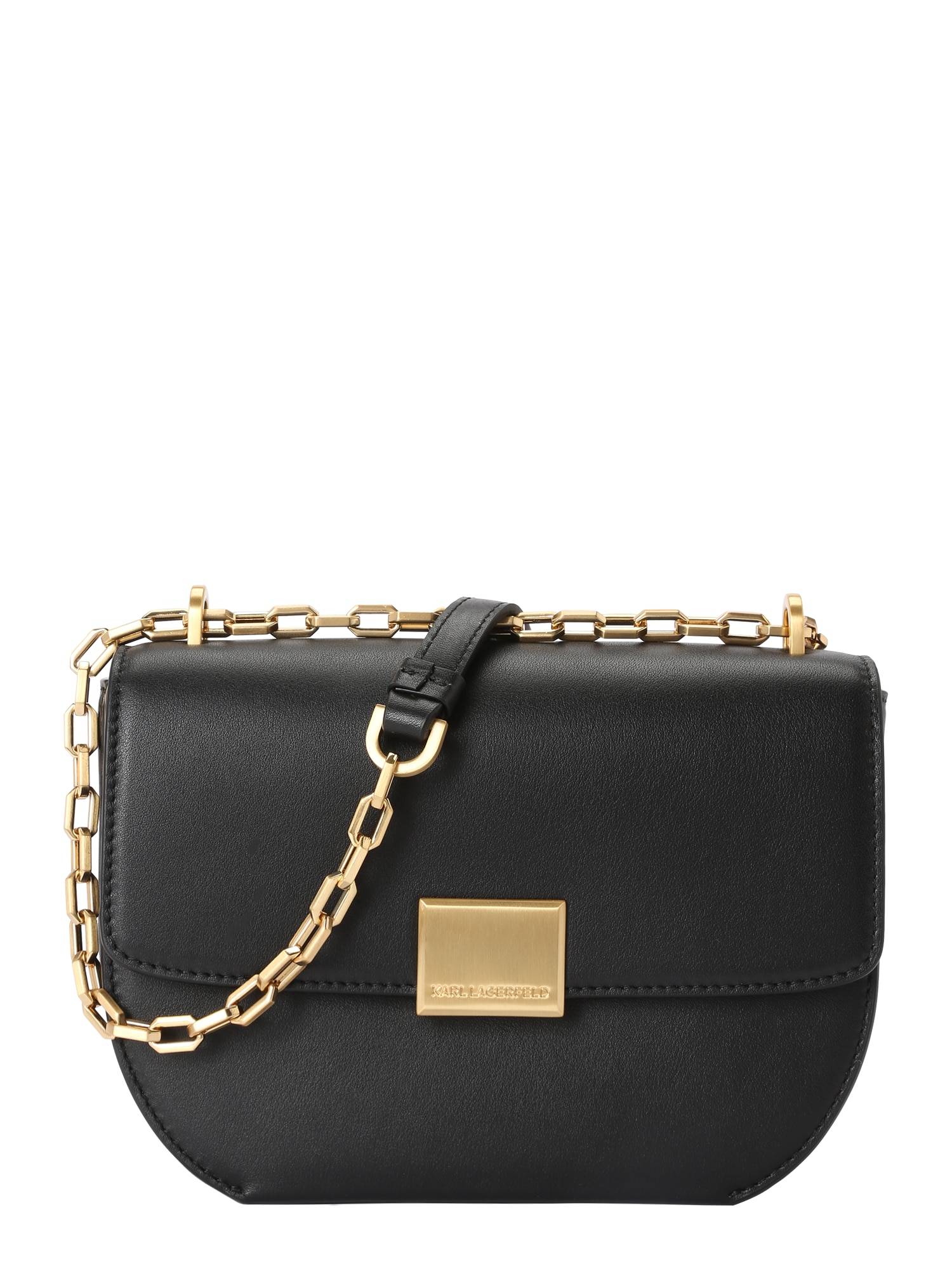 Karl Lagerfeld Skuldertaske 'Forever'  guld / sort