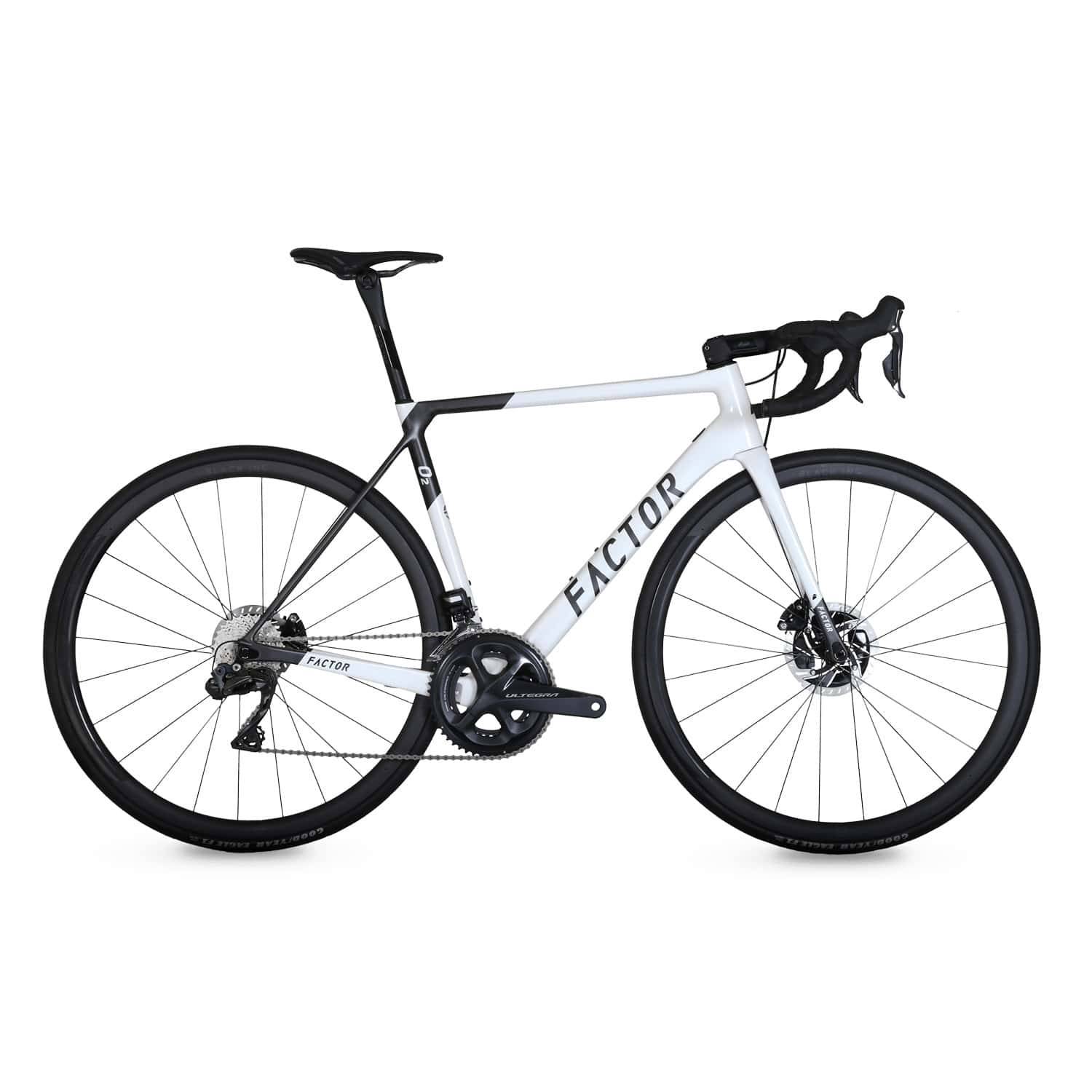 Factor O2 2024 - Shimano Ultegra Di2 2x12sp Power Meter - Zipp 303 S - 021 / 54 / pearl white