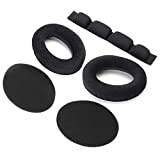 GAOHOU Ersättande hörlurar öronkudde skumdynor med pannband kompatibel med Sennheiser headset HD545 HD580 HD565 HD600 HD650