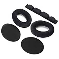 GAOHOU Ersättande hörlurar öronkudde skumdynor med pannband kompatibel med Sennheiser headset HD545 HD580 HD565 HD600 HD650