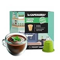 Capsuleria - CHOKLAD OCH MYNTA (80 Kapslar) Kompatibel med Nespresso