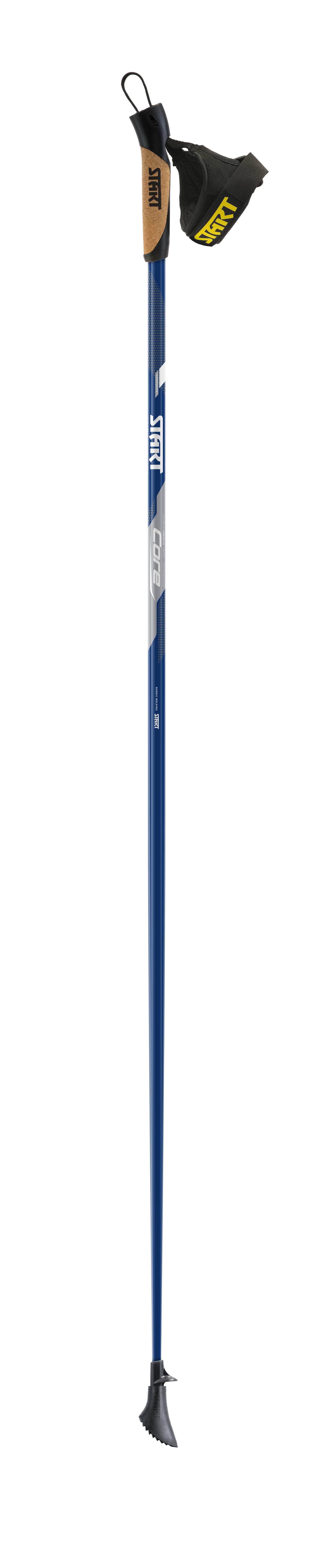Start NW Core/Flow - Sæt med 2 stave til stavgang - Asfaltpoter/Gummidupper medfølger 125cm