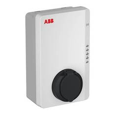 ABB Terra Wallbox - Tilmeld elaftale - Få 500 kr. rabat og mulighed for 89.5 øre/kWh i refusion / Uden indbygget type 2 kabel - WiFi