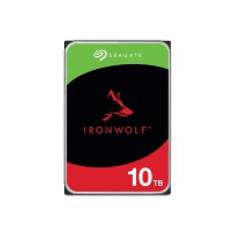 Seagate IronWolf ST10000VN000 - Harddisk - 10 TB - intern - 3.5 - SATA 6Gb/s - 7200 rpm - buffer: 256 MB - med 3 års Seagate Rescue Data Recovery (p