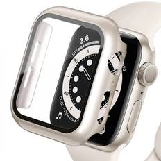 Hård skal til Apple Watch Case 9 8 7 6 5 4 38 40mm tilbehør skærmbeskytter iWatch Series 44mm 45mm 41mm 42mm Starlight Starlight