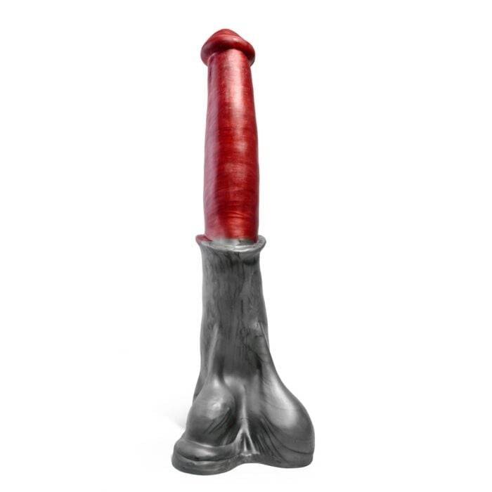 Sinnovator Stallion Horse Platinum Silicone Dildo 16 Inches, premium silicone dildo with Vac-U-Lock 46 x 7.6 cm