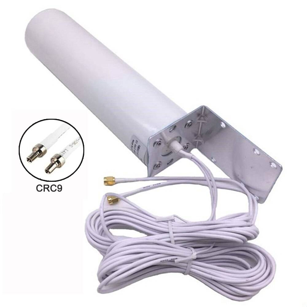3g 4g lte utomhusantenn hög förstärkning 12 dbi mimo-antenn dubbelt huvudförbättrad mottagning med 5m kabel för huawei zte 3g 4g router - Crc 9