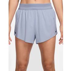 Nike Women's AeroSwift Dri-FIT ADV 3" Running Shorts - Ghost/Blue Void - Size: Medium