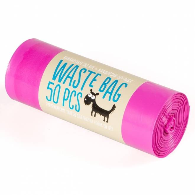 Little&Bigger Bajspåsar 50-pack - Rosa