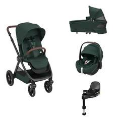 Maxi-cosi Combivogn Inkl. Autostol og Base. - Green el. Graphite - Twillic Green - Twillic Graphite - Black