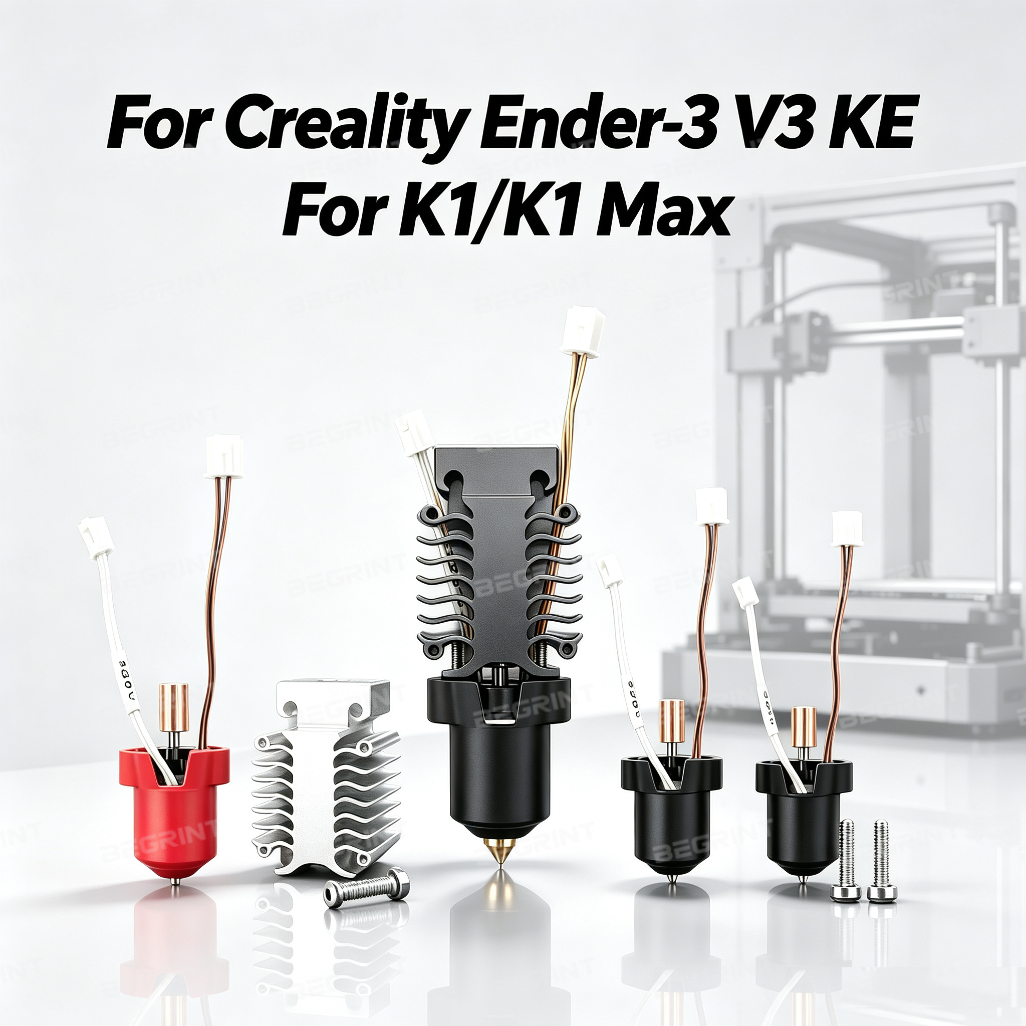 For Creality Ender-3 V3 KE Ceramic Heating Hot End Kit Hotend nozzle Silicone Sock For V3 KE K1 / K1 Max 3d Printer Parts