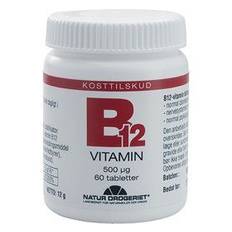 B 12 Vitamin 500 ug. 60 tabletter. TILBUD så længe lager haves