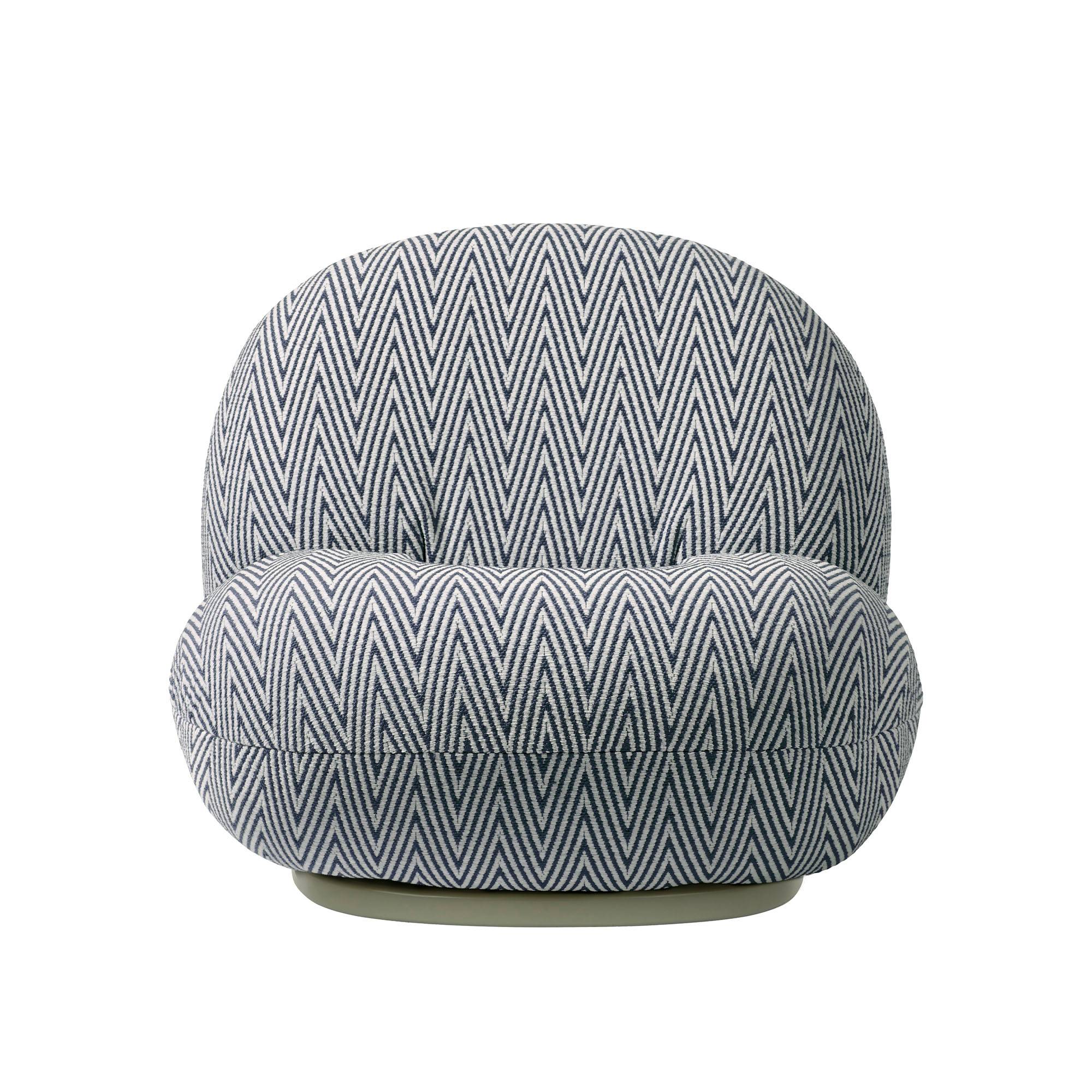 Gubi - Pacha Outdoor Lounge Chair - Fully Upholstered, Swivel, PG. D Dedar, Chevron Special outdoor 035 - Udendørs spisebordsstole - Pierre Paulin - Beige - Plast