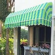 Böjt Fönster Markis Dörrmarkis, Dörrdekoration Markis Vikbar Aluminiumram Regntät Snö- Och Solskyddsduk Markis(Color-2,120CM)