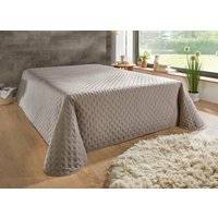 Överkast med quiltning och bandkant, Taupe, Storlek 914 (Dubbelsäng, 270x210 cm) - 914 (Doppelbett, 270x210 cm)