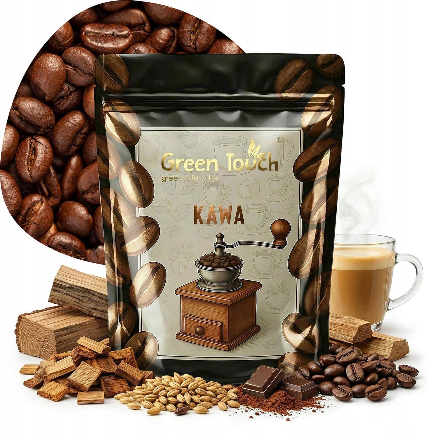 Kaffe Bönor Smaksatt Irish Whiskey Med Smak Av Whisky 200 G Green Touch.
