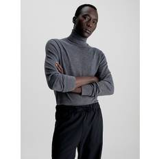 Merino Roll Neck Jumper - Grey - S