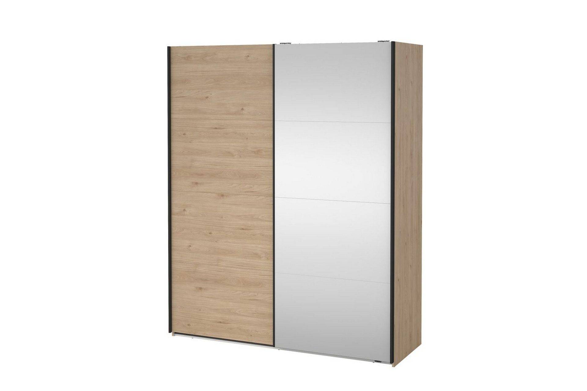 Tvilum Elvos Garderob med Spegel 179x220 cm - Natur & garderobssystem Trä