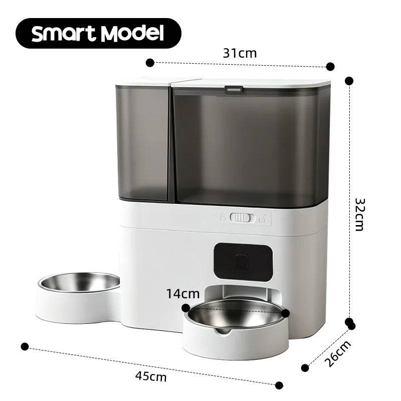 5L+3L Smart Automatic Pet Feeder with WiFi, Camera & Water Dispenser - WiFi Type Feeder