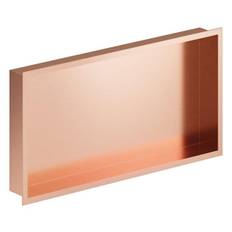 Damixa Zen indbygningshylde t/brus 300x600x75mm børstet kobber