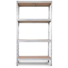 AR Shelving, Garage Series, Stålreol, 4 hylder, maks. 175 kg pr. hylde, galvaniseret