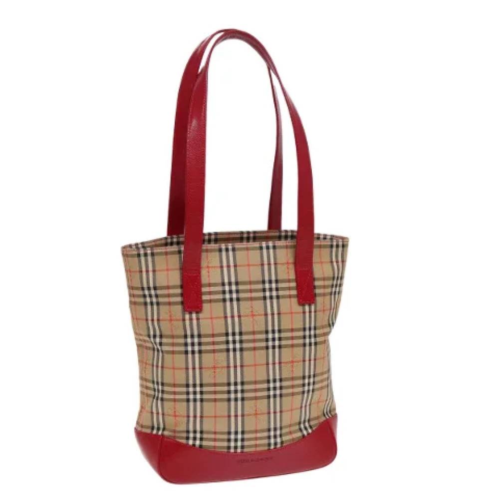 Burberry Vintage - Pre-owned Tote Bag Vintage - Dam - ONE Size - Läder