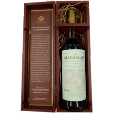 THE MACALLAN 25 ÅR ANNIVERSARY MALT, SHERRY OAK, SINGLE MALT WHISKY - RED BOX