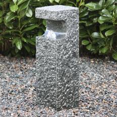 Springvandssten 'Spirea' - Grå/Sort - Højde 55 cm