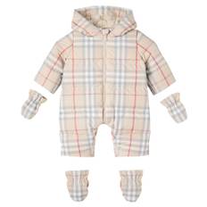 Burberry Kids Baby Burberry Check down snowsuit