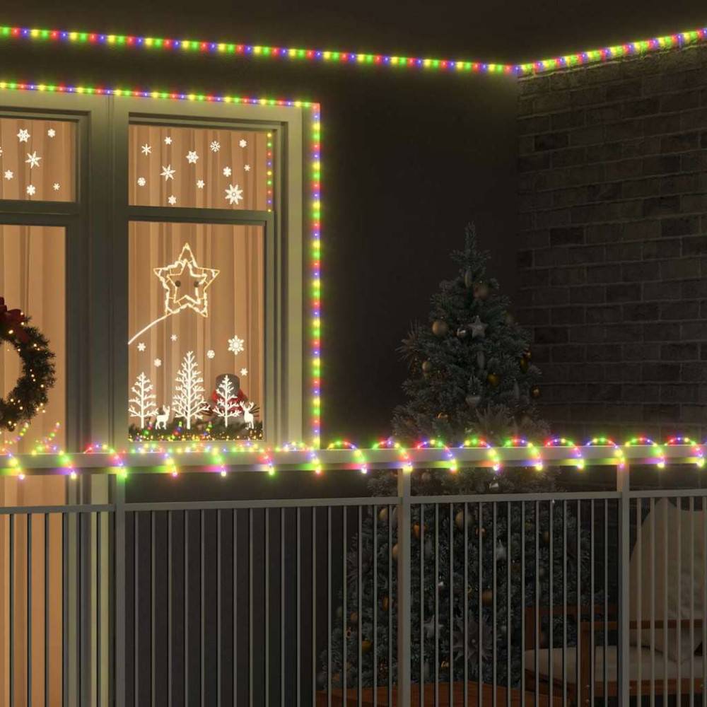 Ljuslina med 120 LED-lampor Flerfärgsdesign 5 m PVC