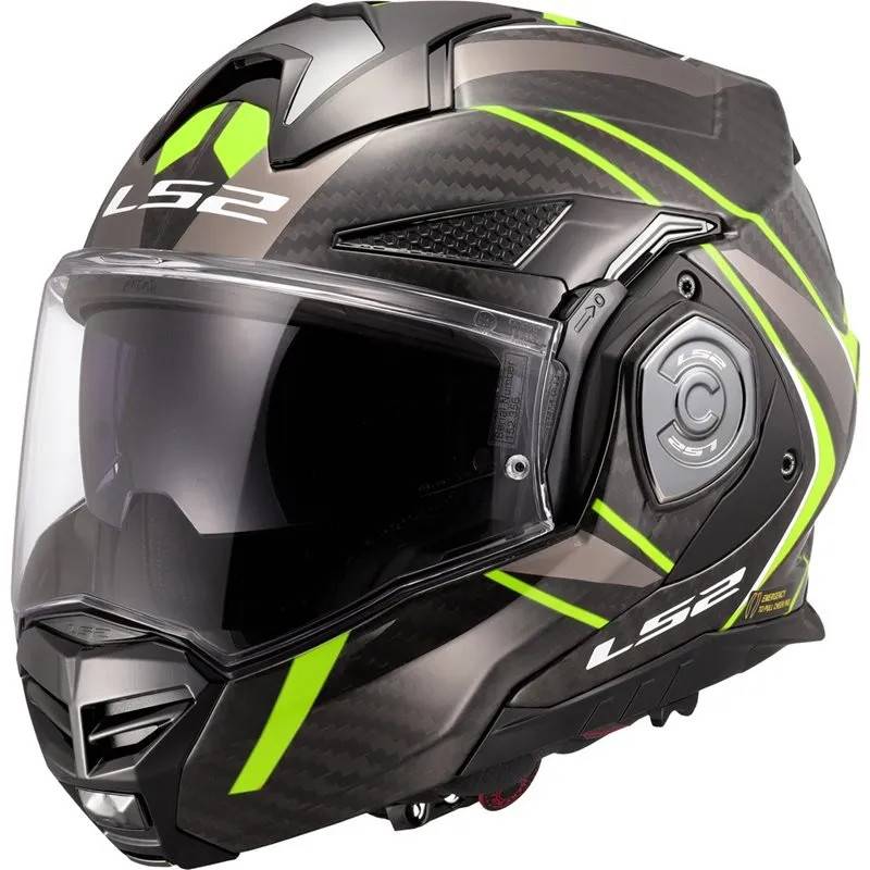 Hjälm Ls2 Ff901 Advant X Carbon Future Gul