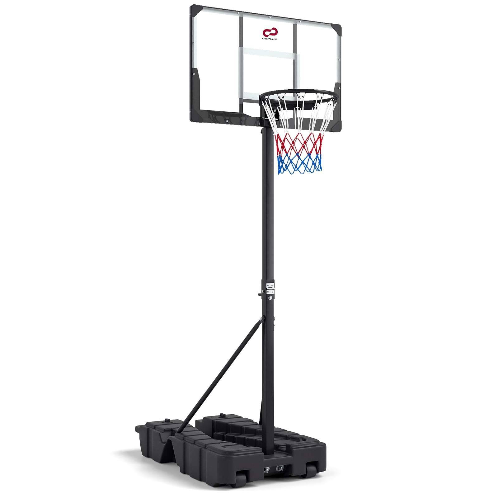 Justerbar basketkorg med hjul och förvaring
