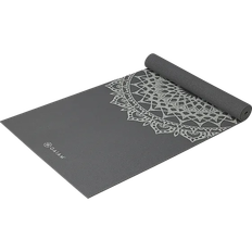 Gaiam Printed Yoga Mat Dark Greige Marrakesh 5mm Träningsutrustning Dark Greige - ONE SIZE