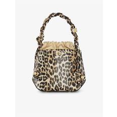 Ganni A6582 Ganni Bou Bucket Bag Print Leopard