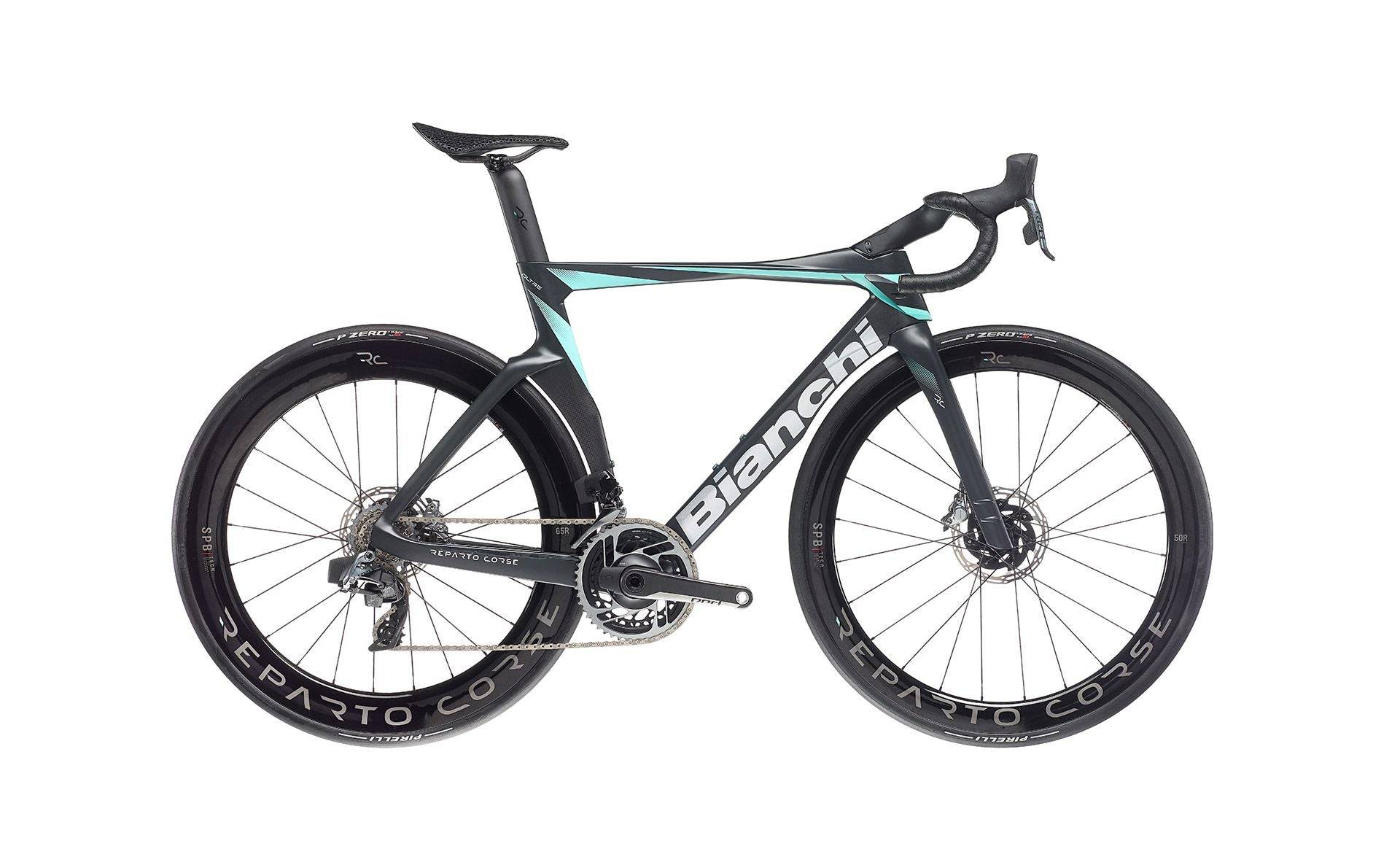 Bianchi Oltre RC 2023 - Sram Red eTap AXS 2x12sp - Reparto Corse 50mm - 013 / 47 / XR - ANTRACITE / CELESTE (47)