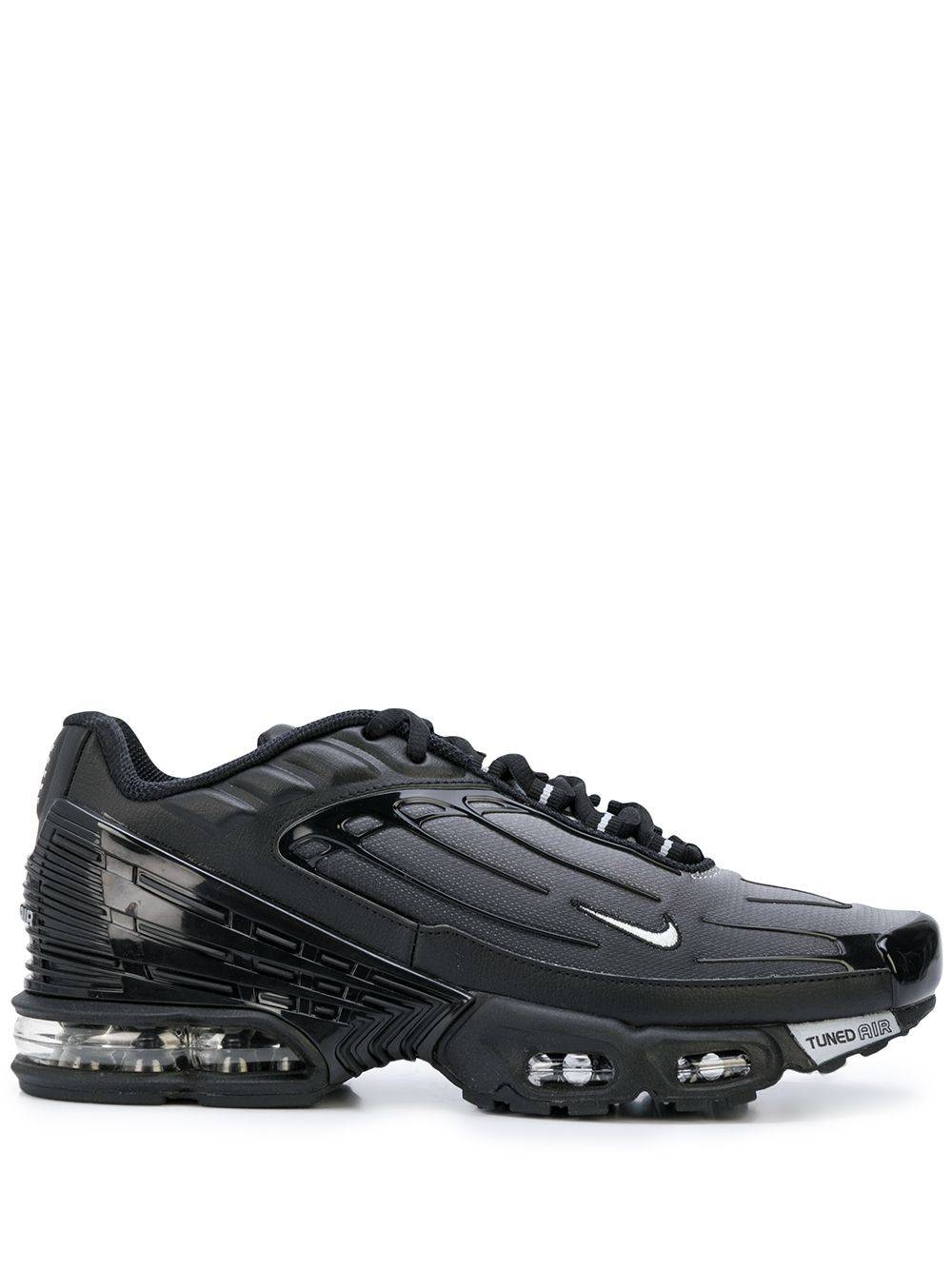 Nike - Air Max Plus 3 låga träningsskor - unisex - läder - 9.5 - Svart